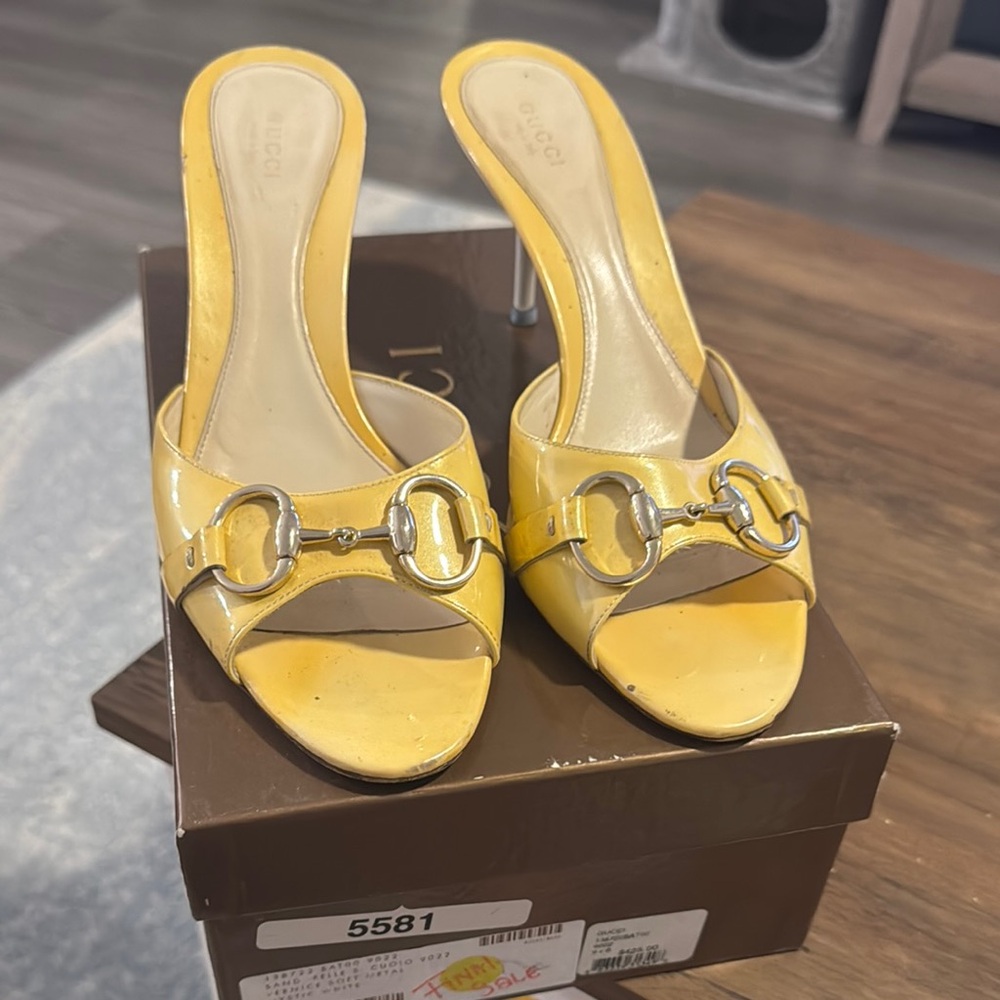 Gucci Yellow Mules Vibrant Summer Style